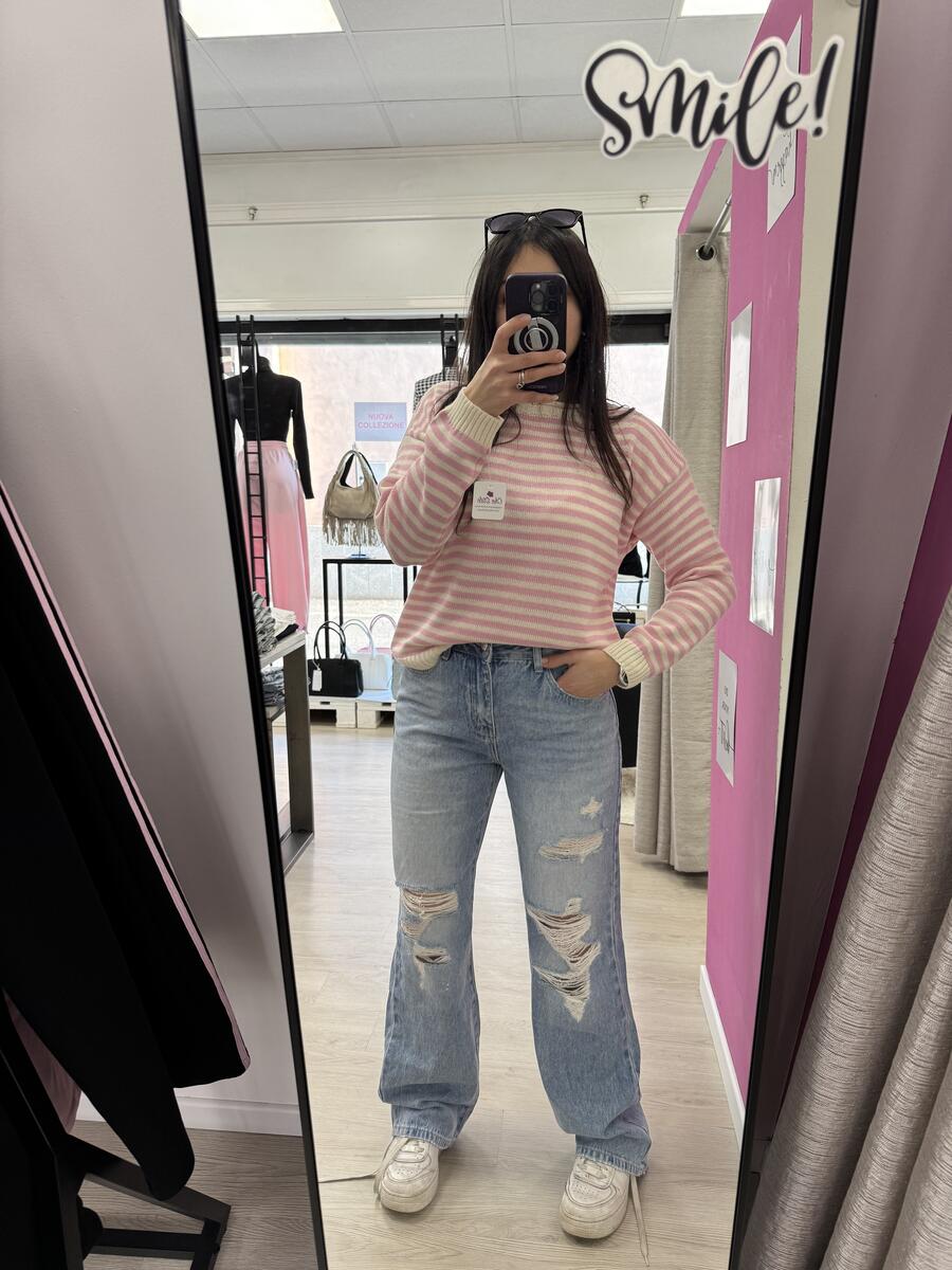 NOVITÀ Jeans wide leg strappi