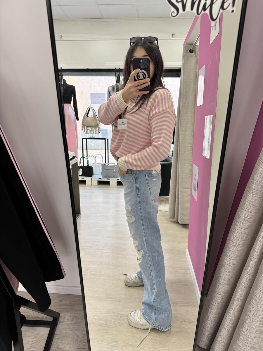 NOVITÀ Jeans wide leg strappi