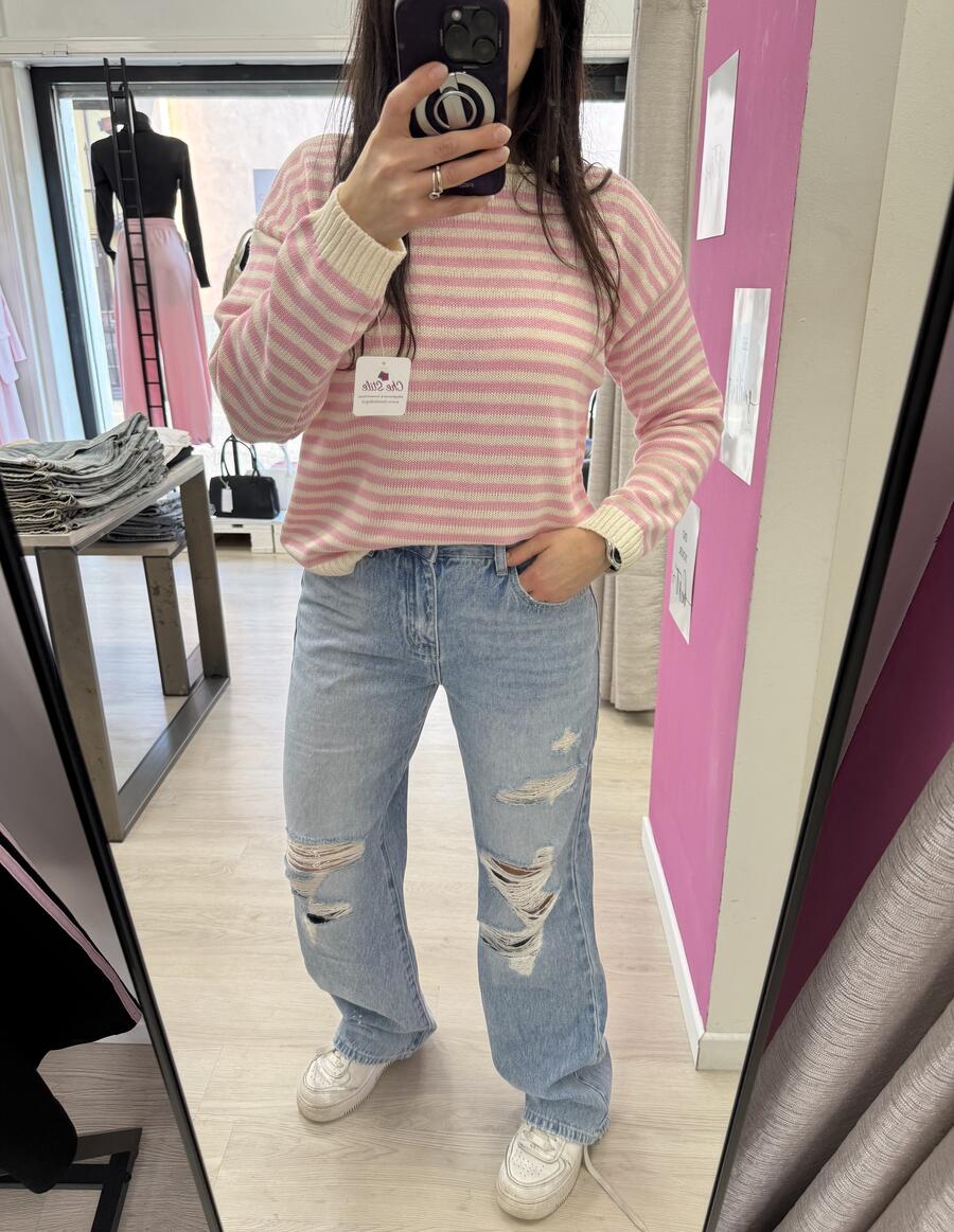 NOVITÀ Jeans wide leg strappi