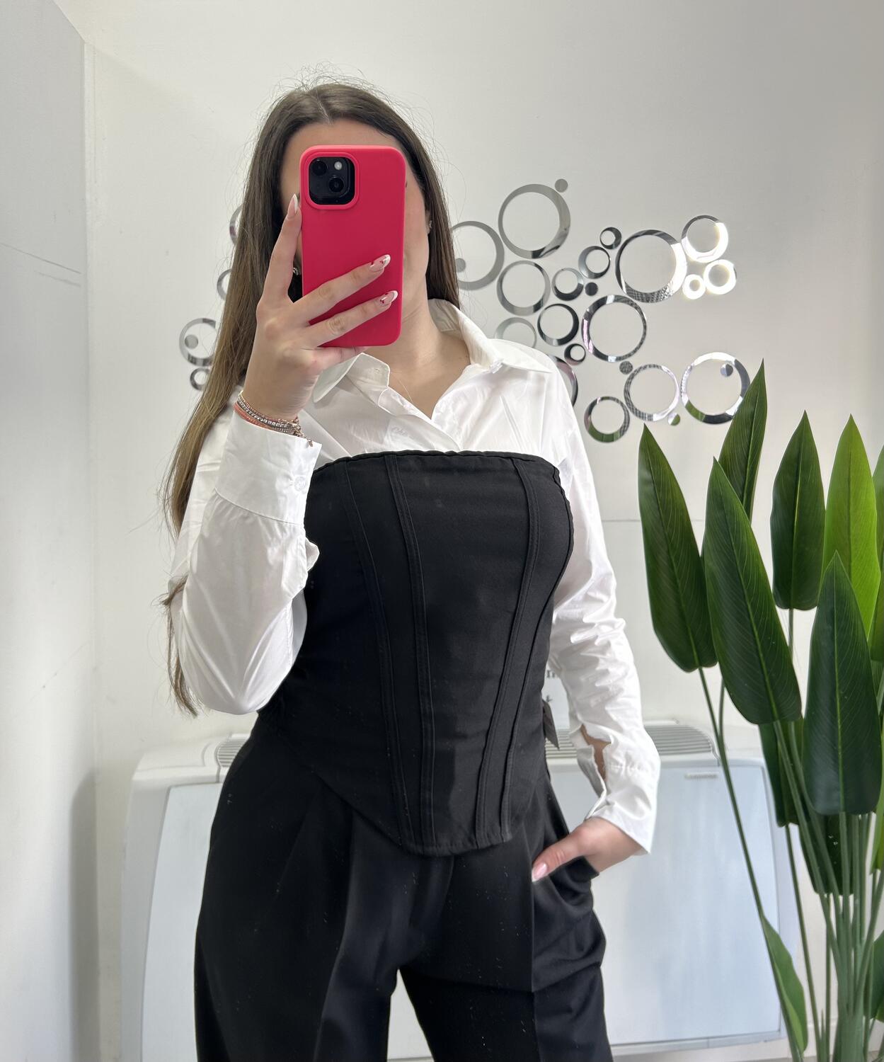 NOVITÀ Completo top a fascia e pantalone palazzo