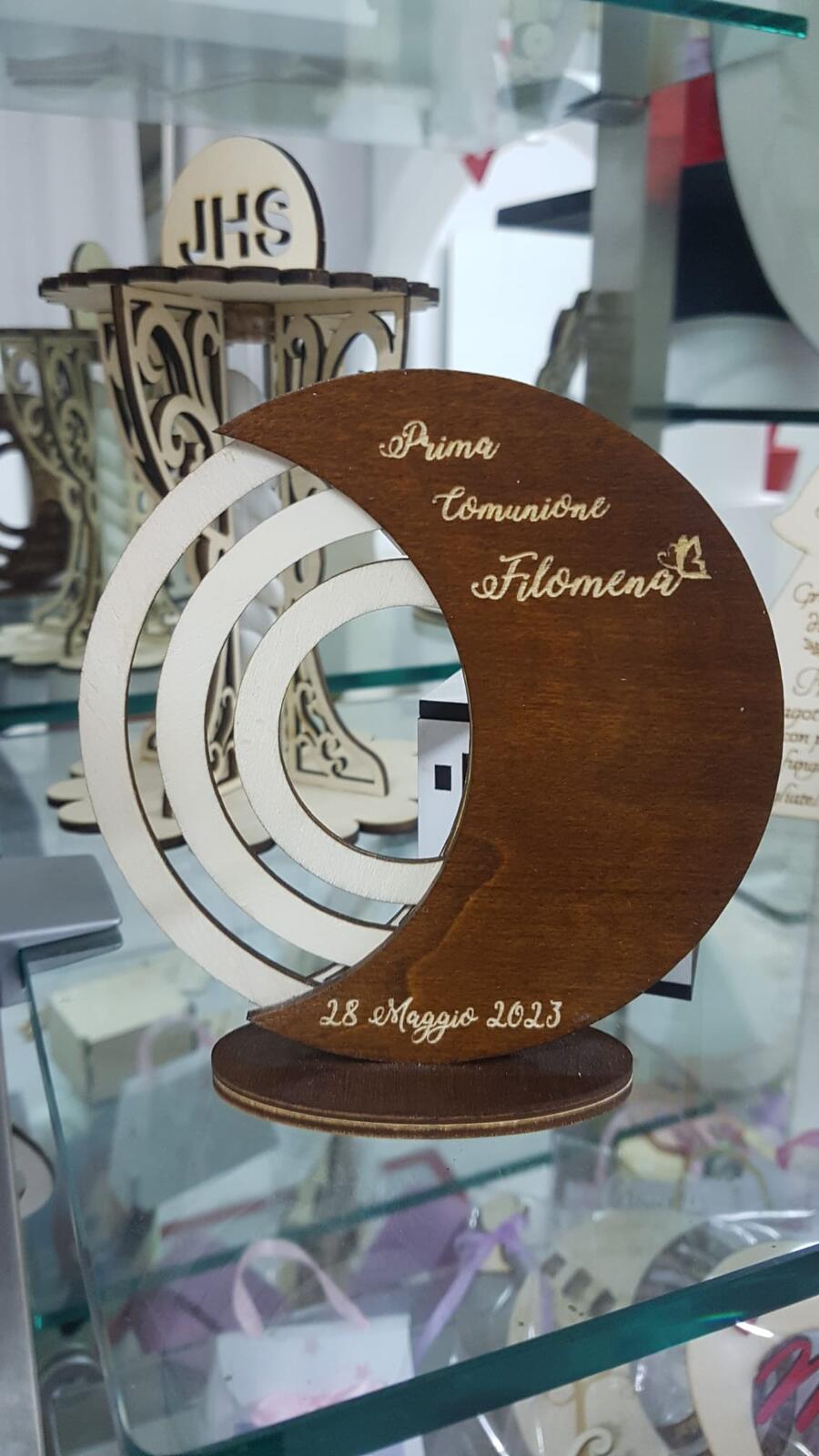 calendario 12cm colore noce scuro 