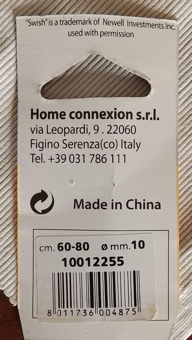 6 Bastoni per Tende Estensibili 60-80cm - Stile Shabby Chic