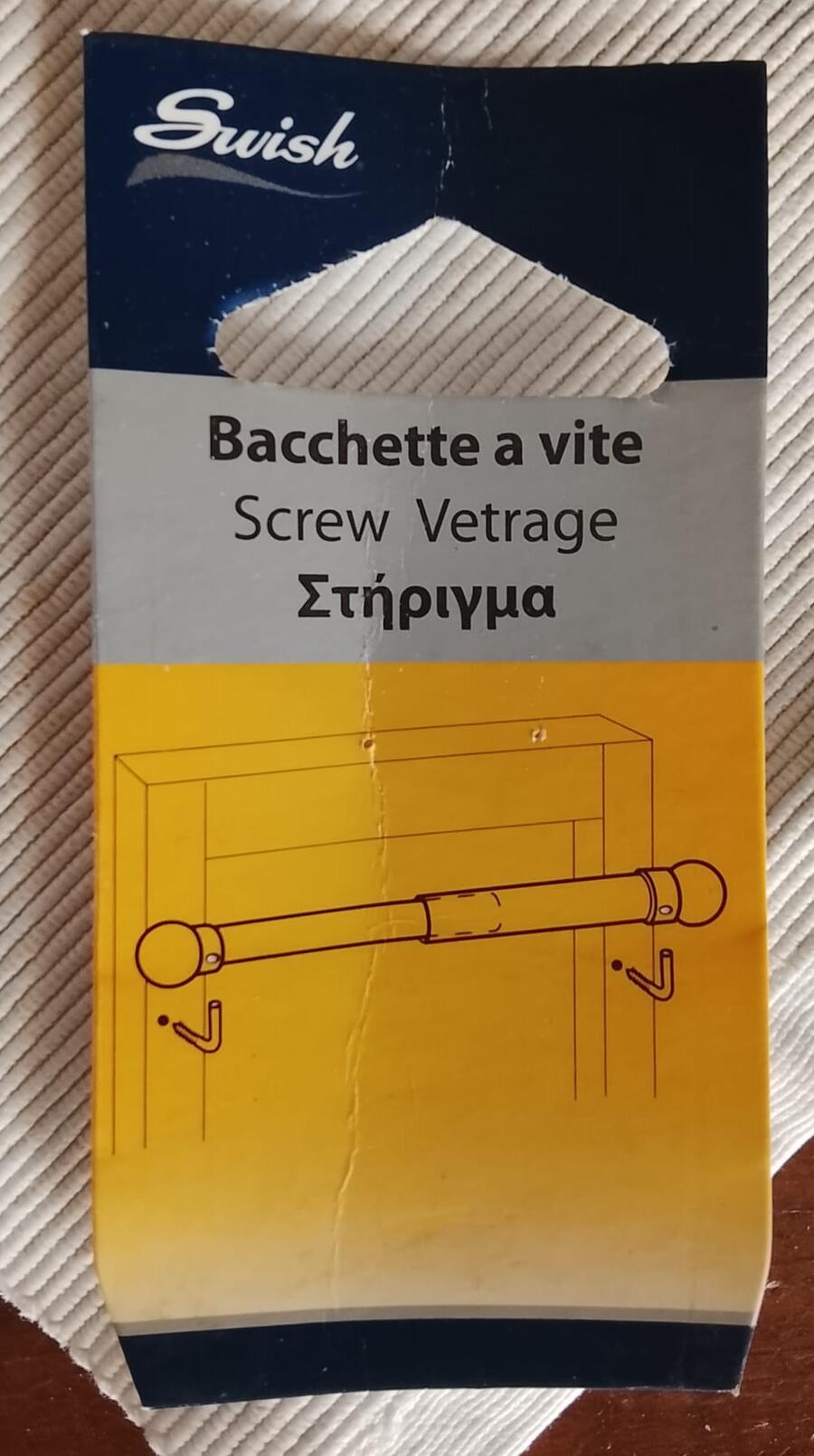 6 Bastoni per Tende Estensibili 60-80cm - Stile Shabby Chic