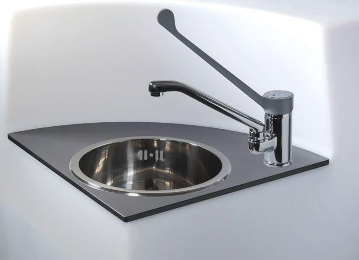 Angolo con Kit Lavamani per Bancone Bar Luminoso per Esterno MARVY al LED in Polietilene di Lyxo Design - Offerta di Mondo Materasso