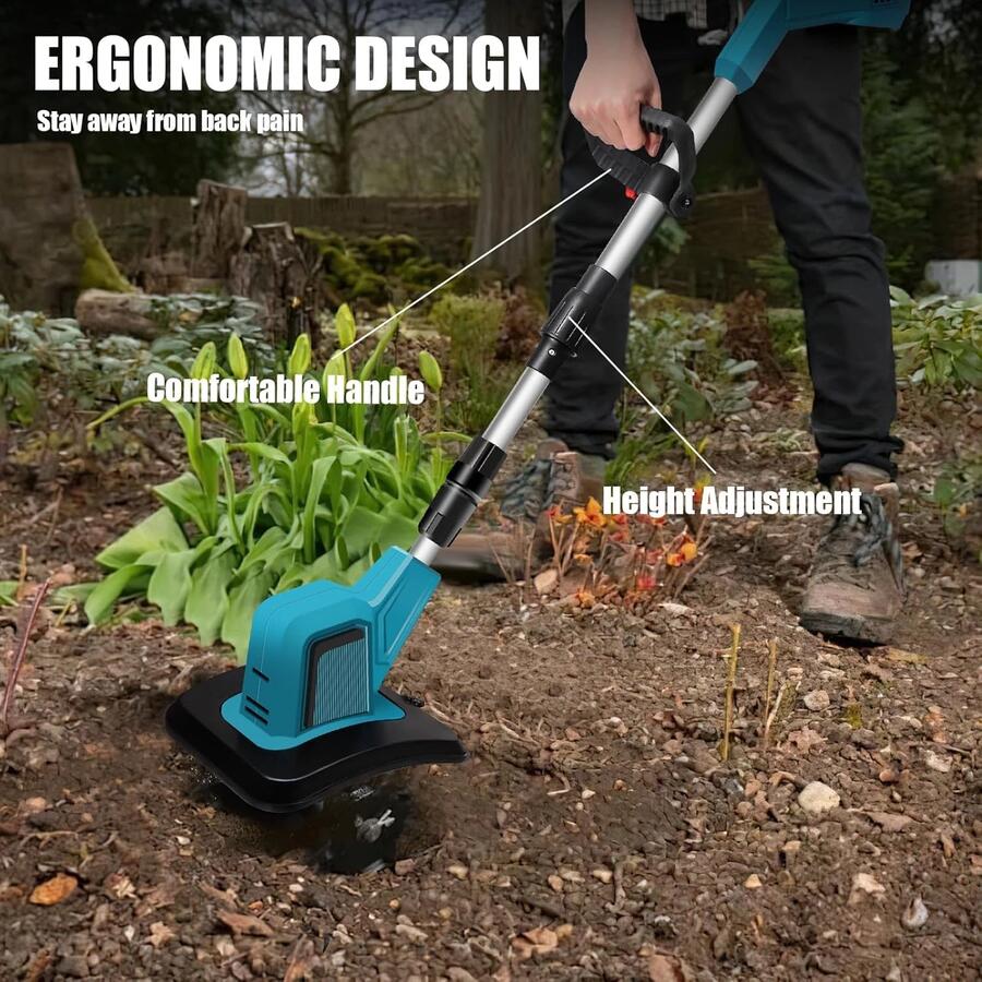 Elettrozappa Coltivatore Zappatrice Motozappa Motocoltivatore Con 2 Batterie 48V