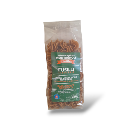 Fusilli di Grano Monococco Norberto Bio a Basso indice Glicemico  - 250gr
