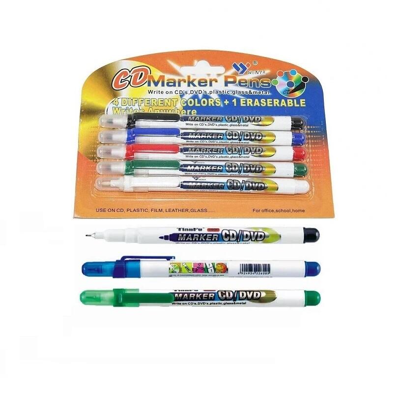 5 ConfezionI da 5 Pennarelli F08019 – Scrivi su Plastica, Vetro e Metallo