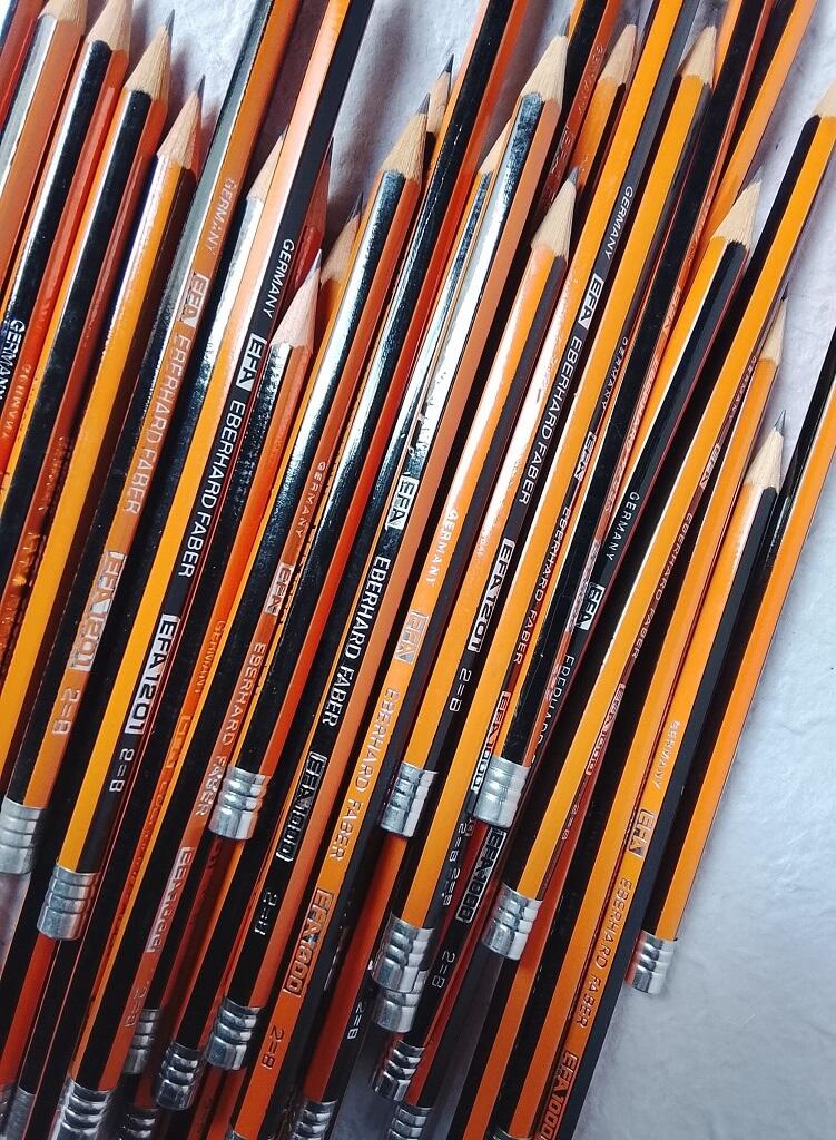 12 Matite Vintage Eberhard Faber EFA 1000 2=B - Germany