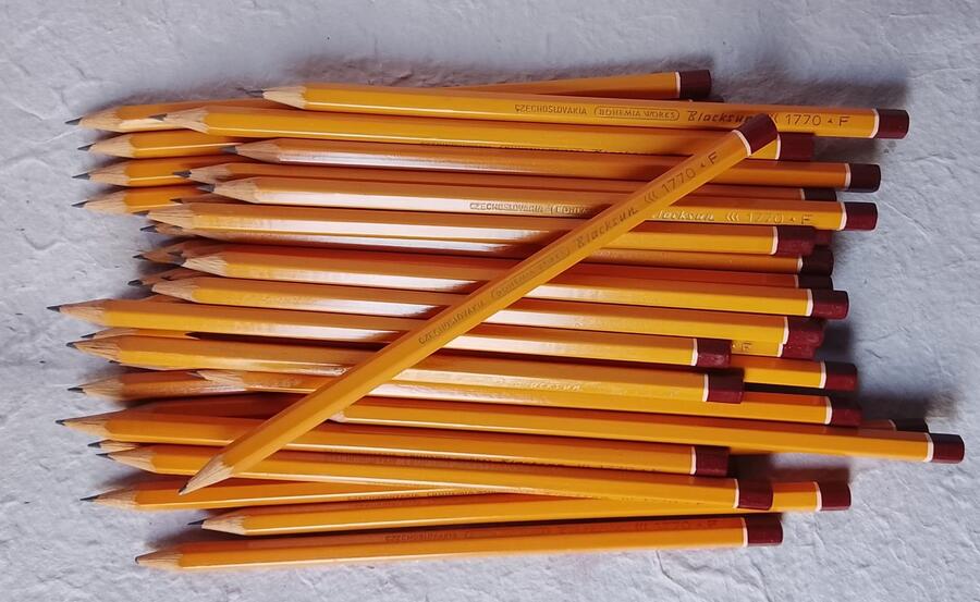 Set 12 Matite Vintage Bohemia Works Blacksun 1770-F – Made in Czechoslovakia  