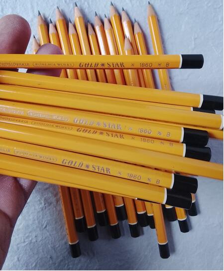 12 Matite Gold Star 1860 Bohemia Works - Gradazione B