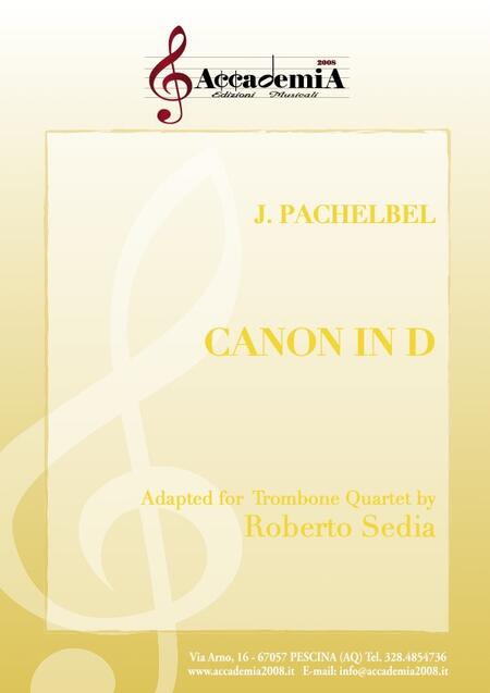 CANON IN D - Roberto Sedia / Johann Pachelbel