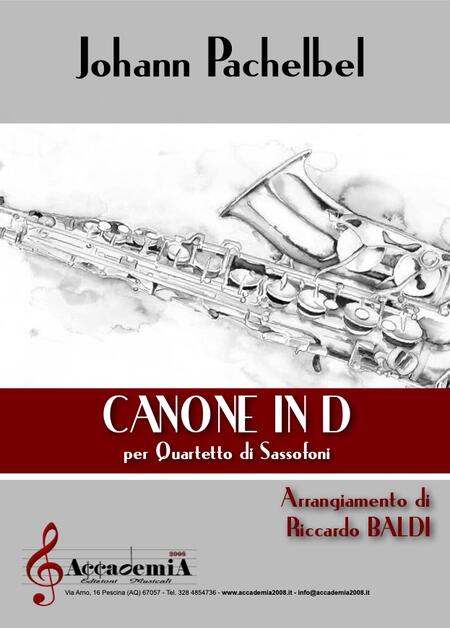 CANON IN D (Quartetto Sassofoni) - Riccardo Baldi / Johann Pachelbel