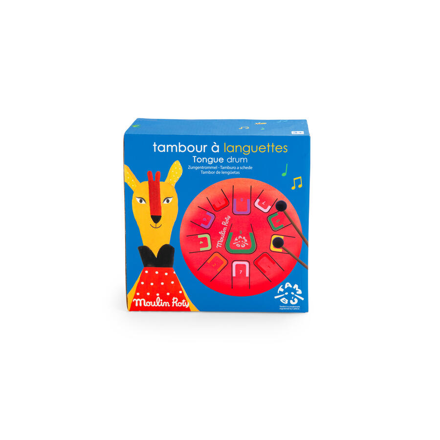 Tamburo armonico in metallo rosso