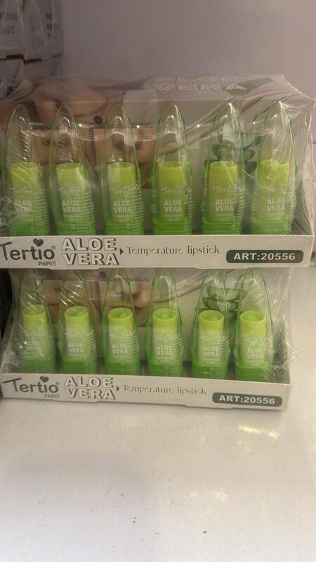 TERTIO  ALOE VERA TEMPERATURE LIPSTICK (Conf. da 24 pezzi)
