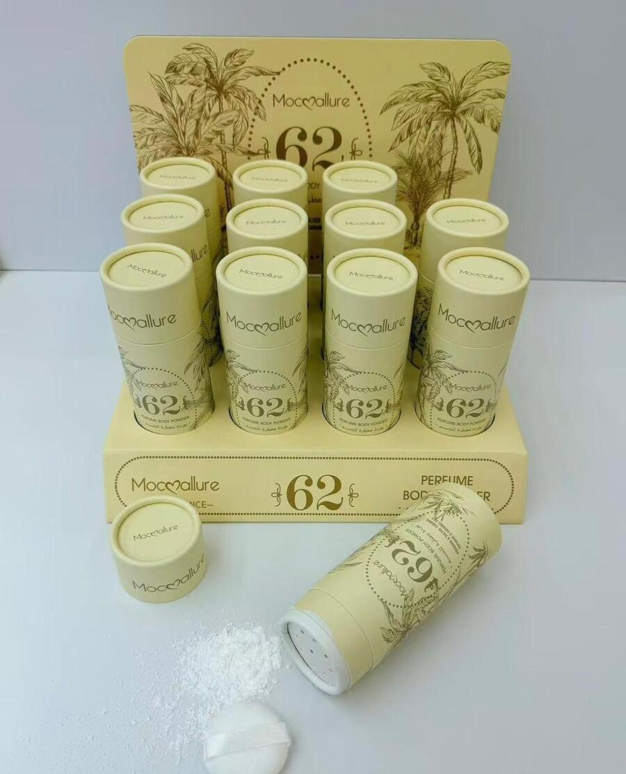 MOCMALLURE TALCO CON GLITTER + SPUGNA (Conf. da 12 pezzi)