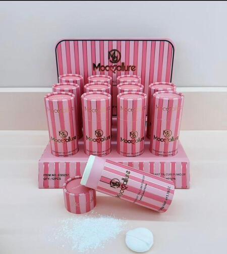 MOCMALLURE TALCO CON GLITTER +SPUGNA (Dupe Arabo) (Conf. da 12 pezzi)