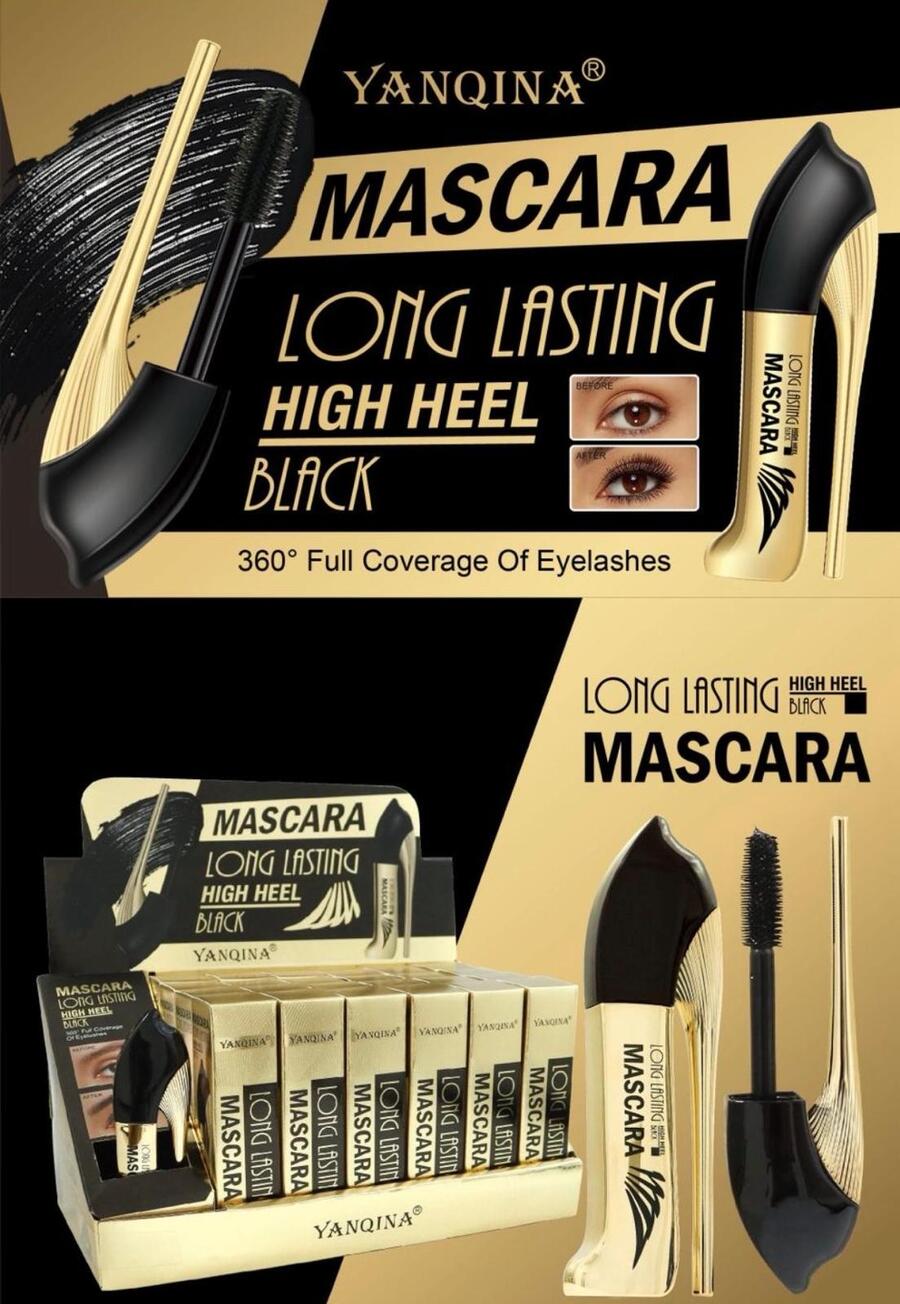 YANQINA MASCARA LONG LASTING BLACK (Conf. da 24 pezzi)