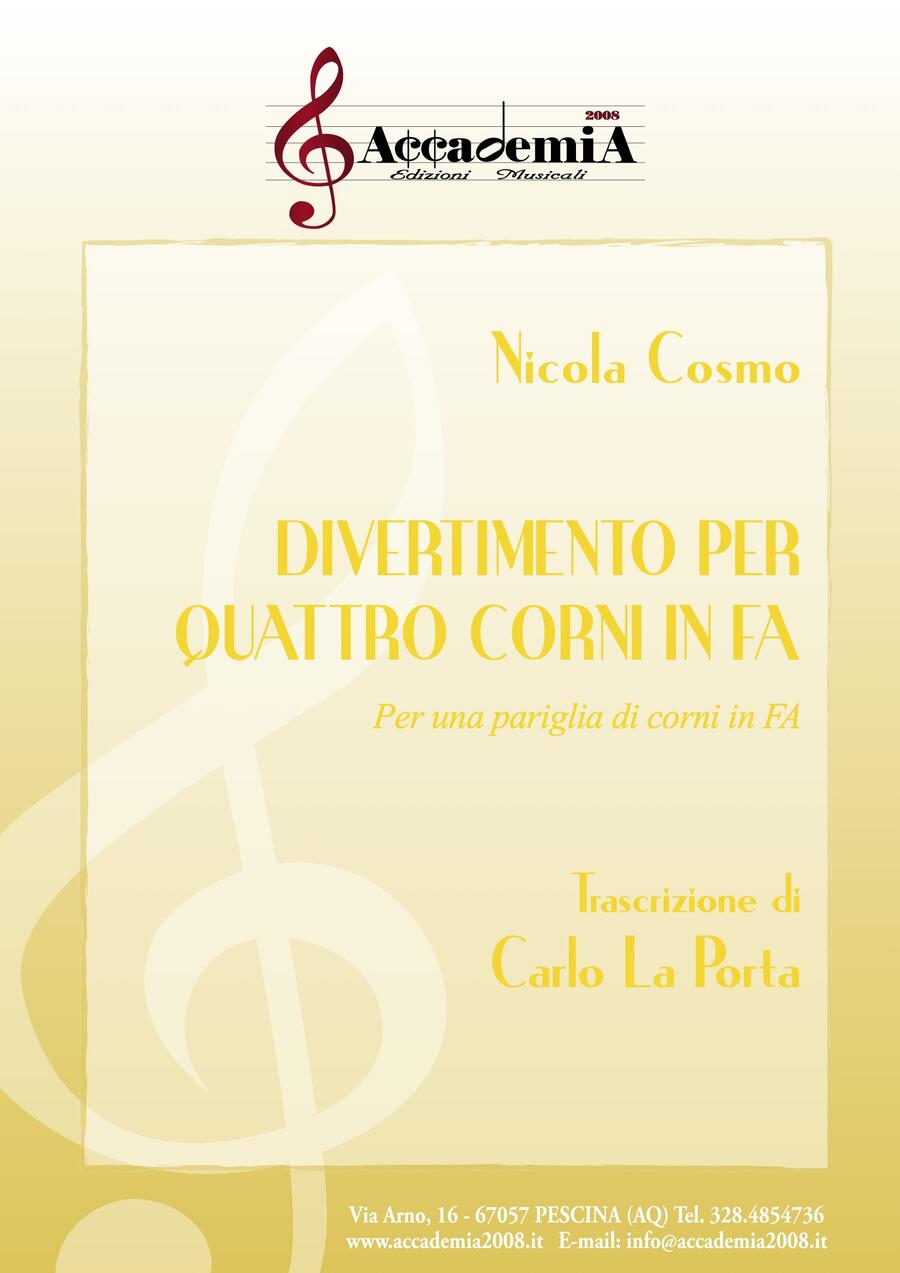 DIVERTIMENTO PER QUATTRO CORNI IN FA - Carlo La Porta / Nicola Cosmo