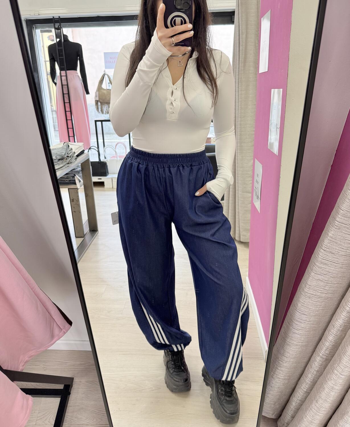 NOVITÀ Panta baggy effetto denim