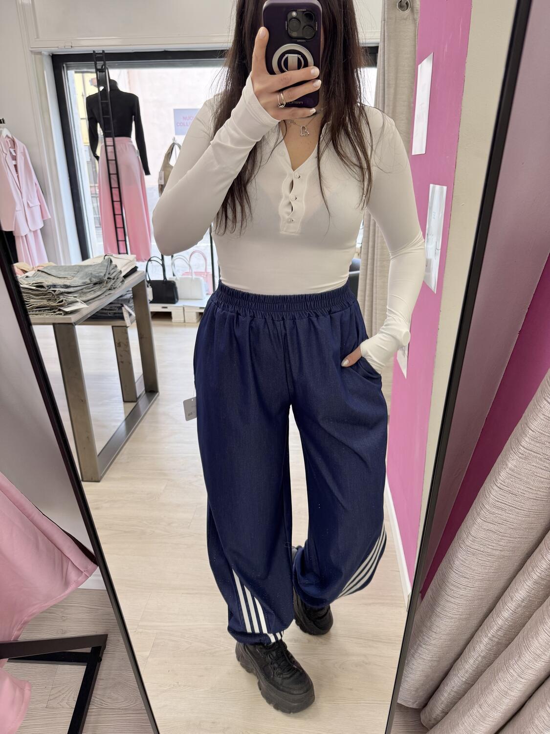 NOVITÀ Panta baggy effetto denim