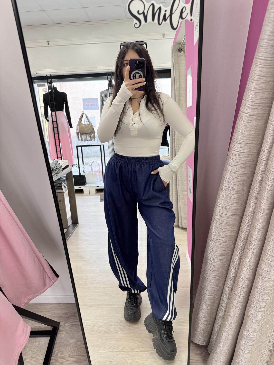 NOVITÀ Panta baggy effetto denim