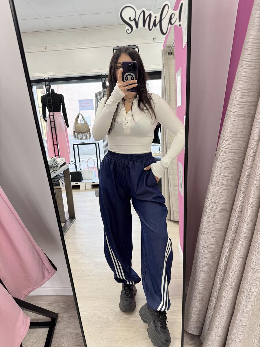 NOVITÀ Panta baggy effetto denim