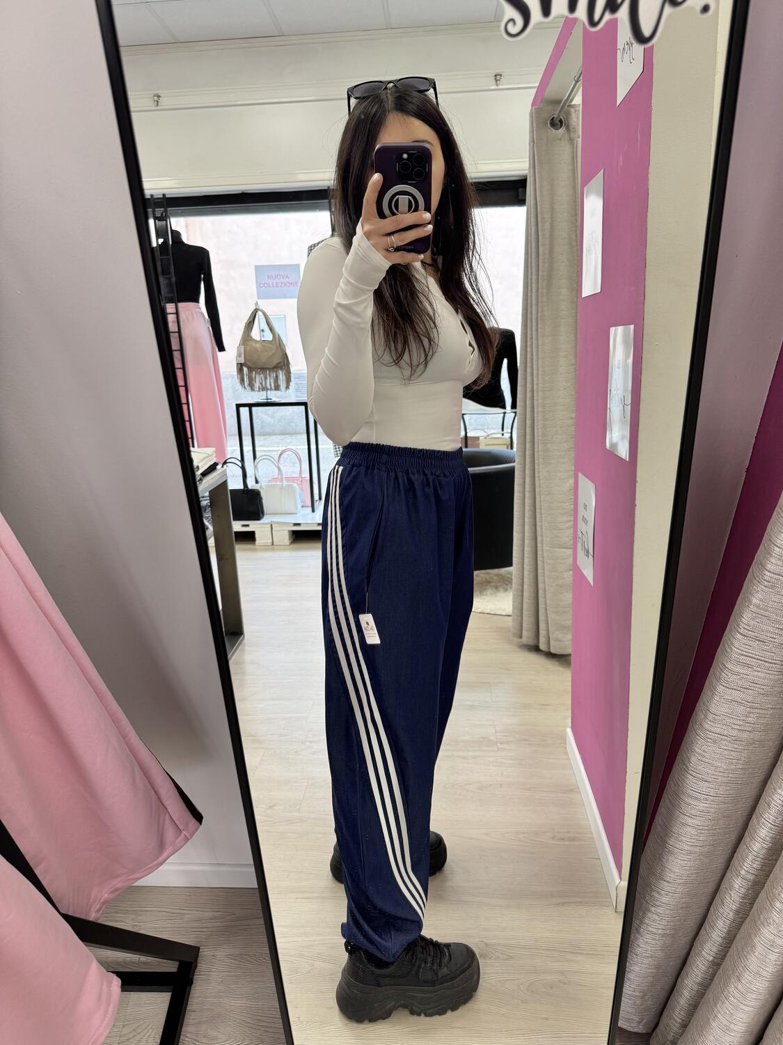 NOVITÀ Panta baggy effetto denim