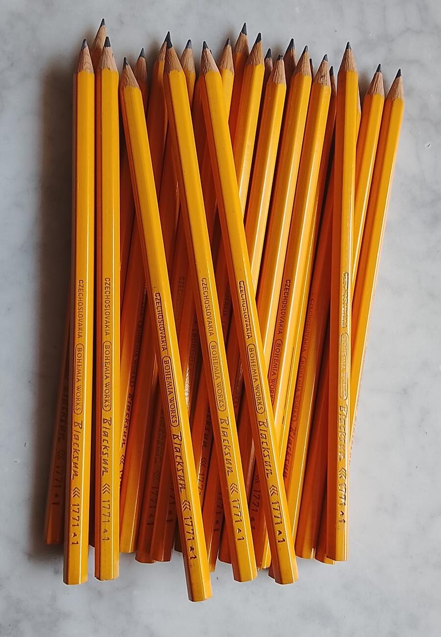 Set 24 Matite Vintage Bohemia Works Blacksun 1771 HB  