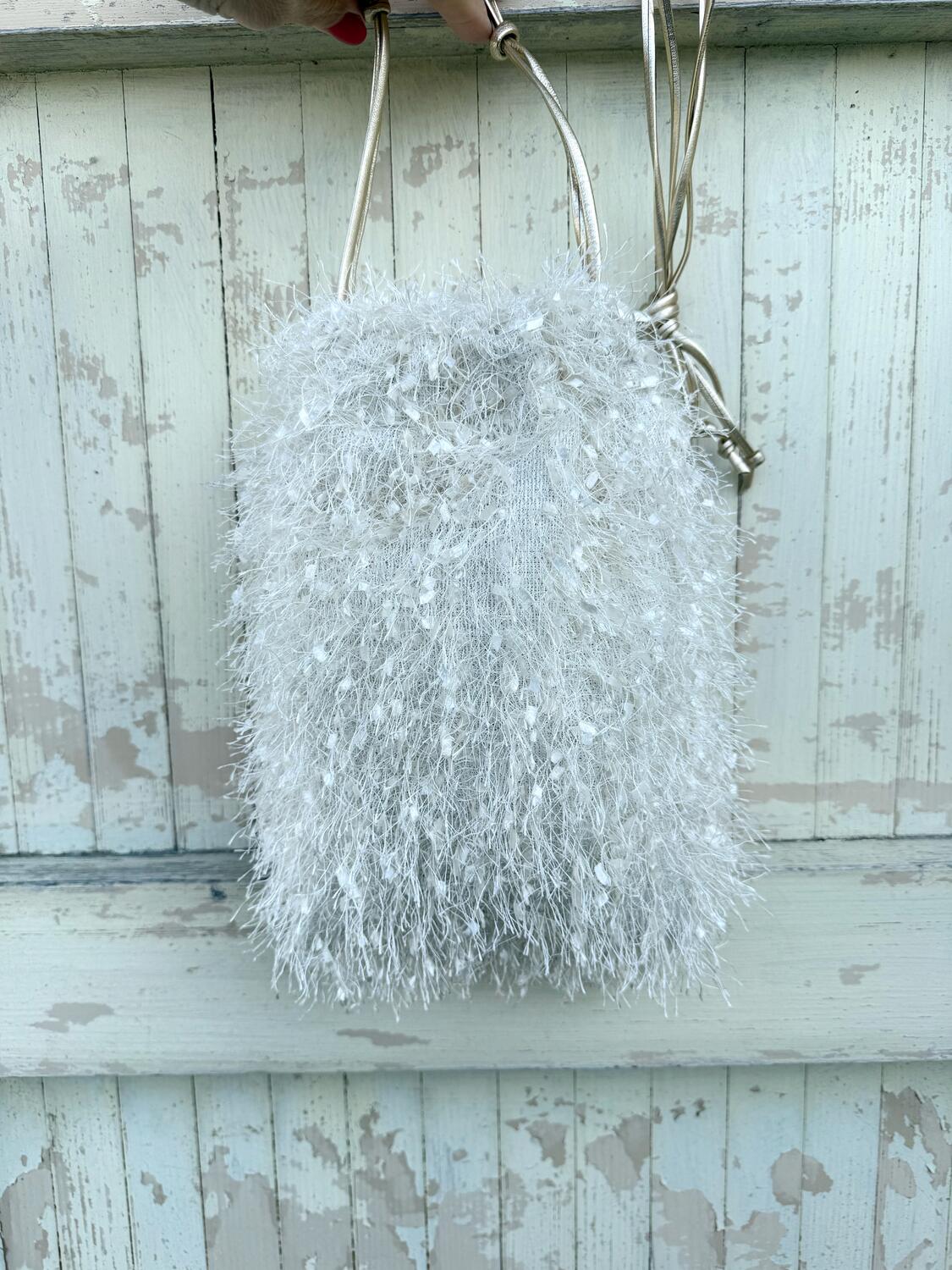 Secchiello  lavorazione effetto piuma