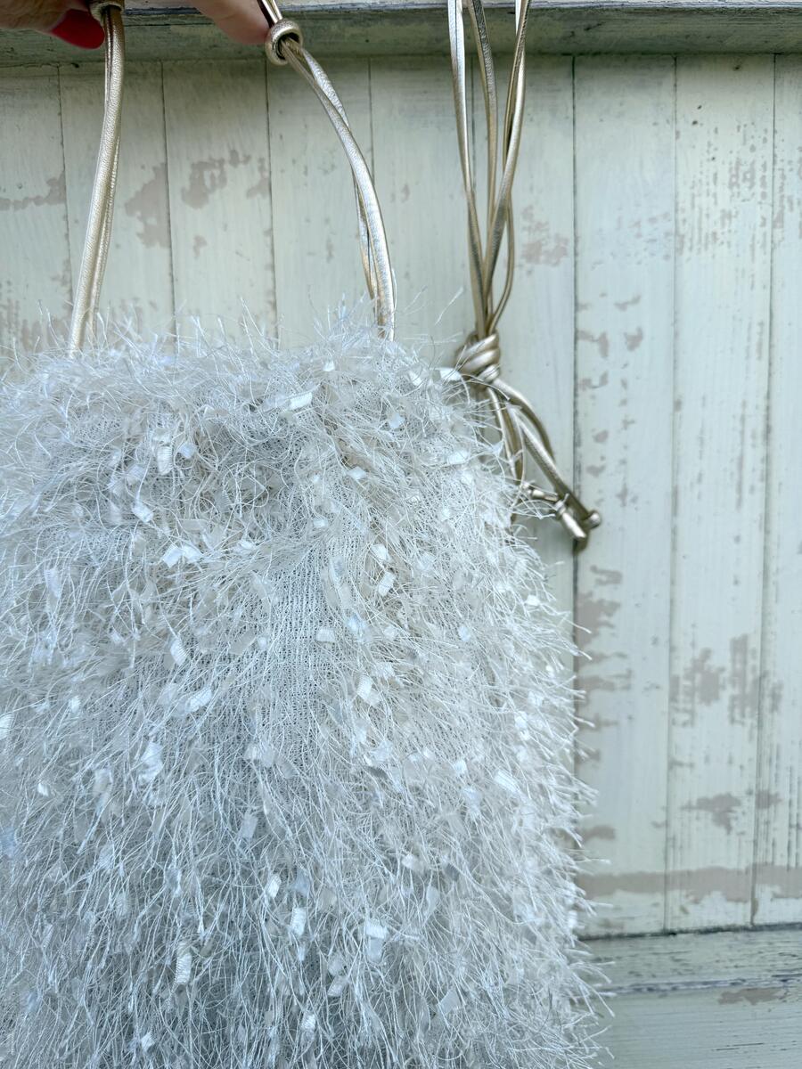 Secchiello  lavorazione effetto piuma