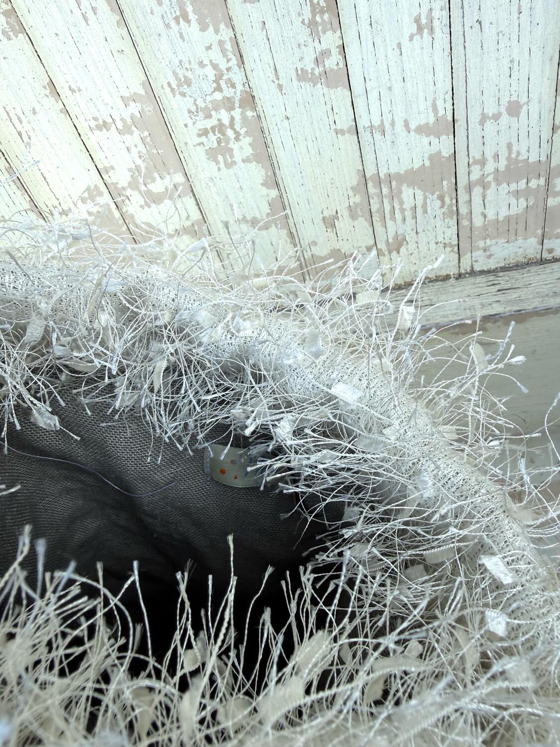 Secchiello  lavorazione effetto piuma