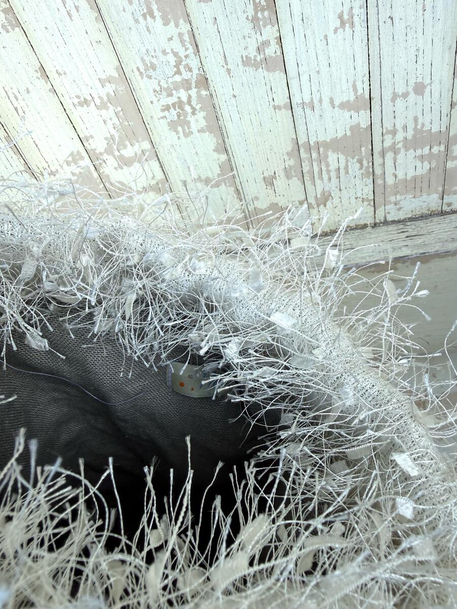 Secchiello  lavorazione effetto piuma