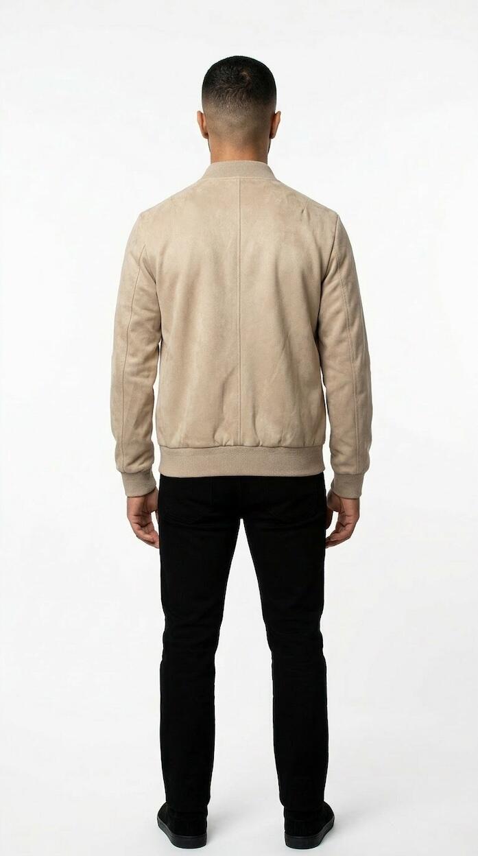 Gianni Lupo Bomber Scamosciato Beige