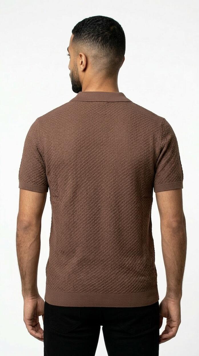 Gianni Lupo Polo Microfantasia Tabacco