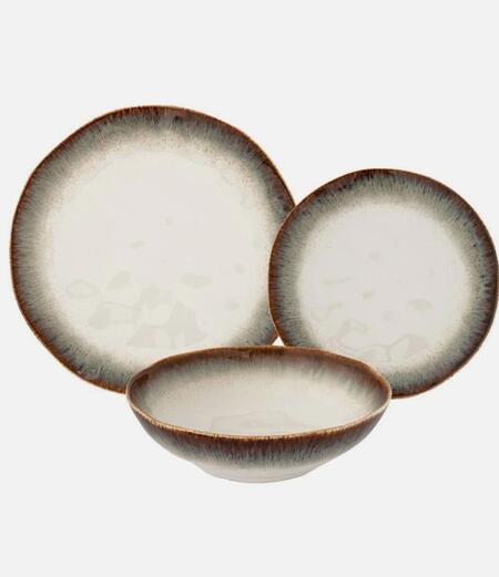 Easy Life - Servizio Piatti 18 pezzi Nuances Marrone 