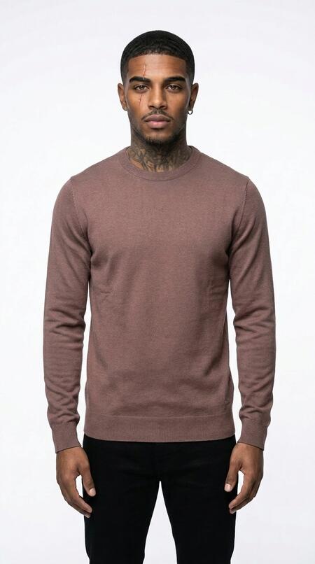 Gianni Lupo Maglia Girocollo Tabacco