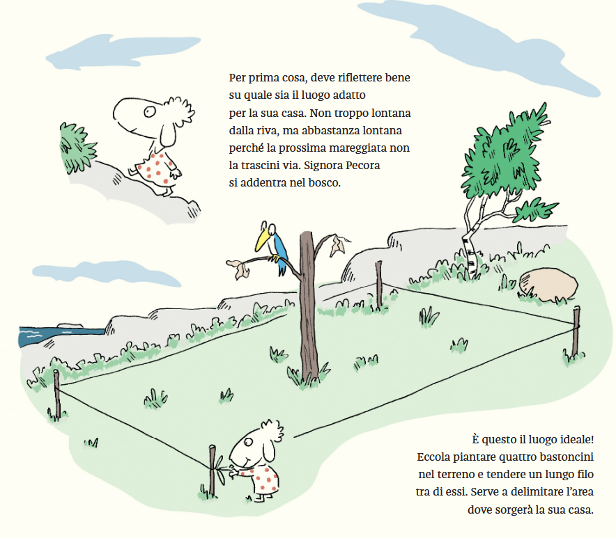 Sega, martella, costruisci. La nuova casa per Signora Pecora