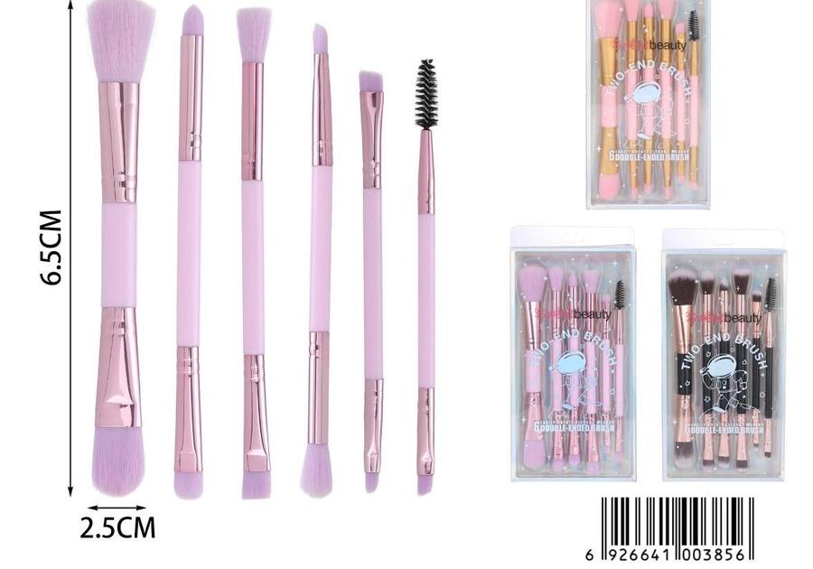 SWEETBEAUTY TWO END BRUSH PENNELLI TRUCCO (Conf. da 12 kit)
