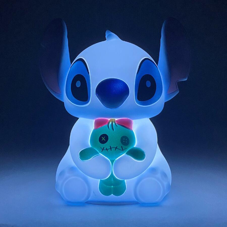 Enesco - Lampada Touch in Silicone Stitch con Scrump – Luce Notturna USB Disney