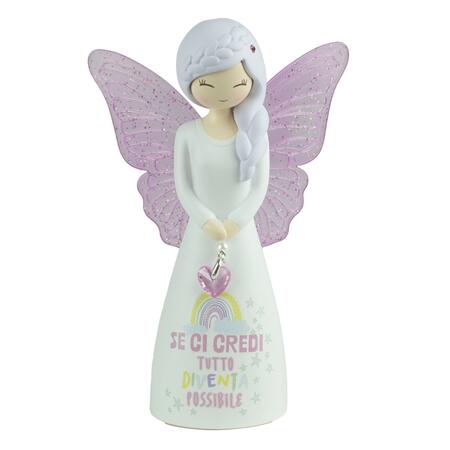 Enesco - Figurina Angelo “Se Ci Credi” – Butterfly Dreamers 12,5 cm