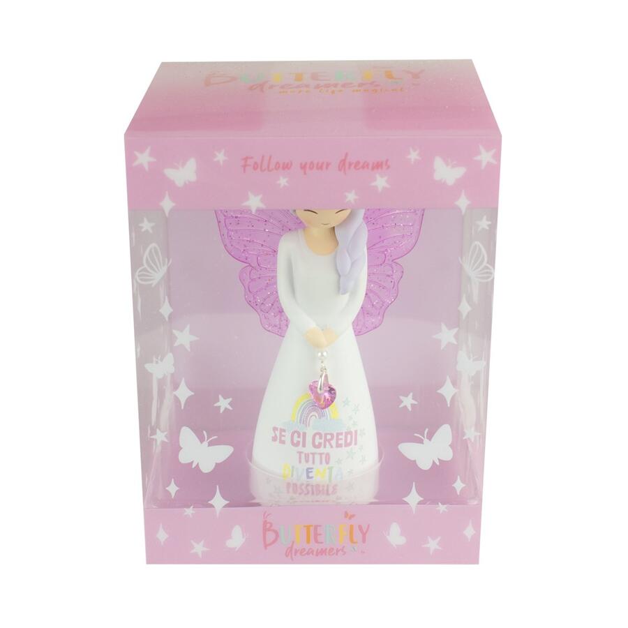 Enesco - Figurina Angelo “Se Ci Credi” – Butterfly Dreamers 12,5 cm