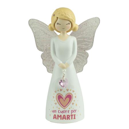 Enesco - Figurina Angelo “Un Cuore per Amarti” – Butterfly Dreamers