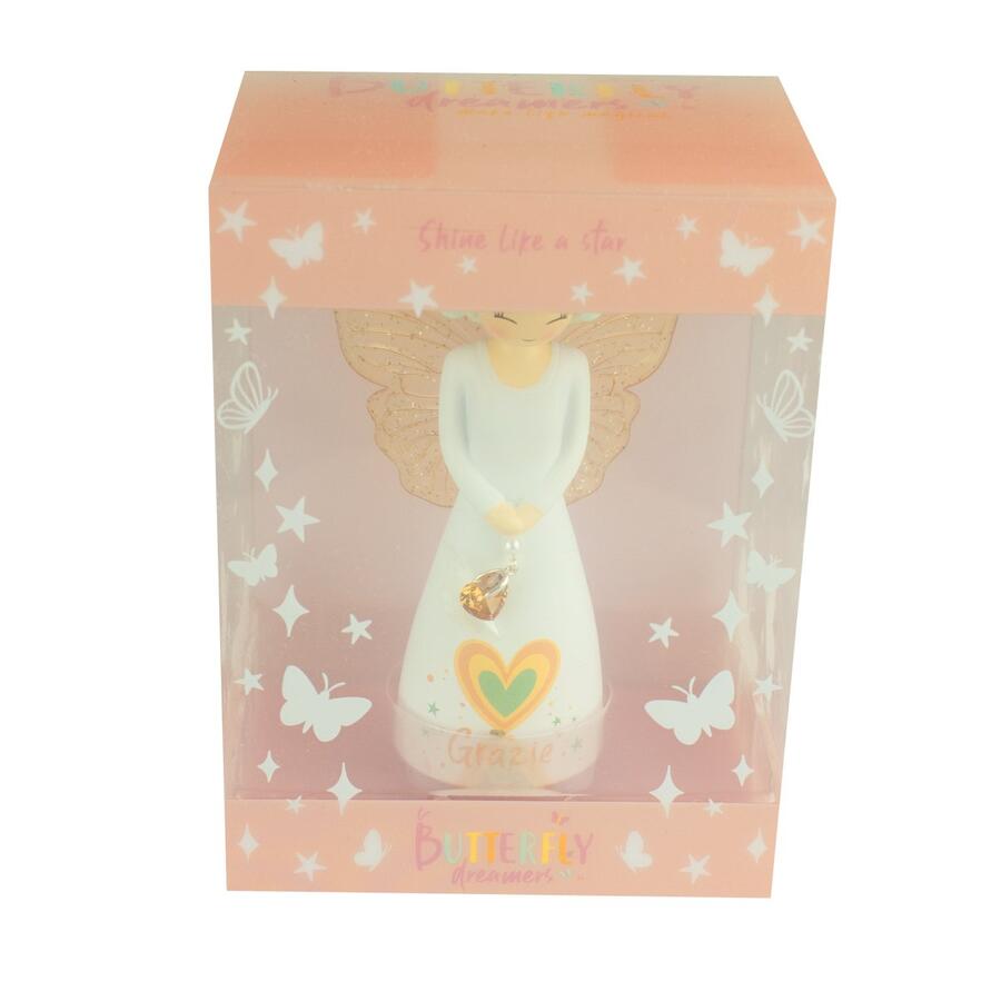 Enesco - Figurina Angelo “Grazie” – Butterfly Dreamers 12,5 cm