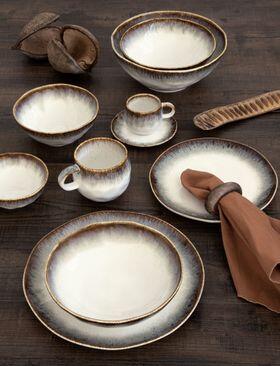 Easy Life - Insalatiera in Porcellana 22 cm – Collezione Nuances Brown