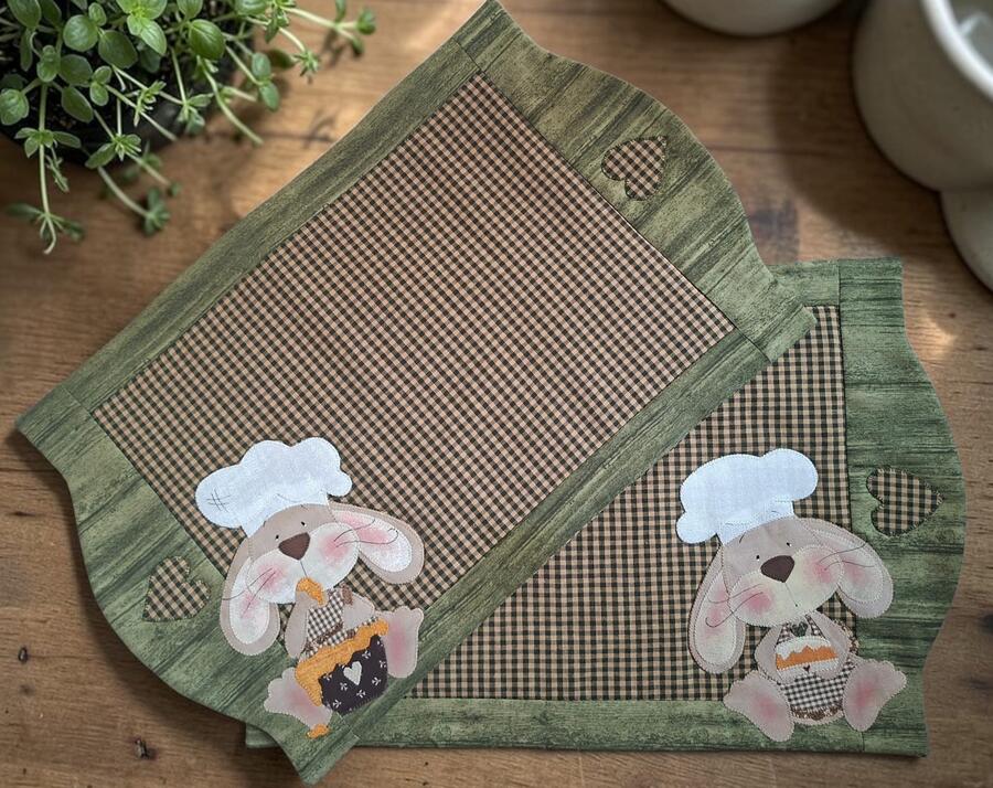 cartamodello tovagliette Coniglio Camillo 