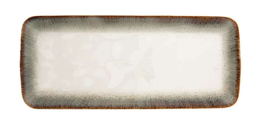 Easy Life - Piatto rettangolare in Porcellana 36x16 cm – Collezione Nuances Brown