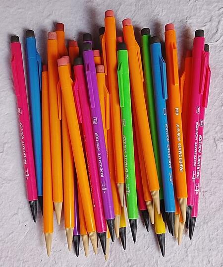 12 Matite Meccaniche Paper Mate "Non-Stop" HB – Stock Storico (Vintage)