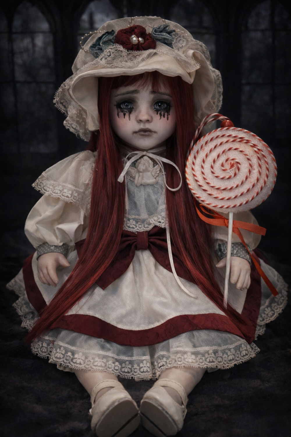 Adelina Bambola in porcellana pezzo unico 