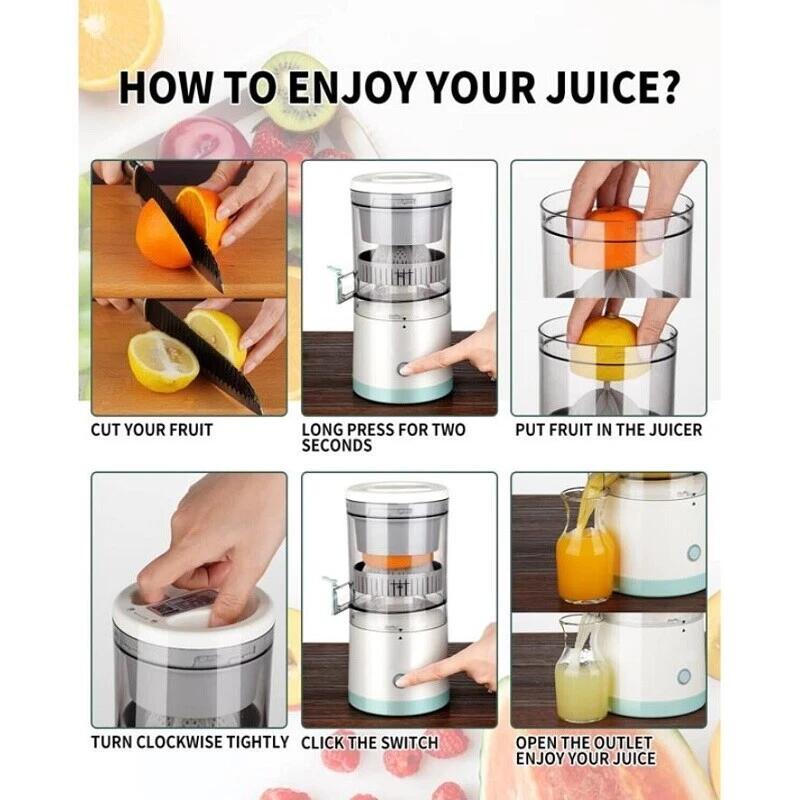 Spremiagrumi Elettrico  45W a pressione portatile automatico USB Ricaricabile