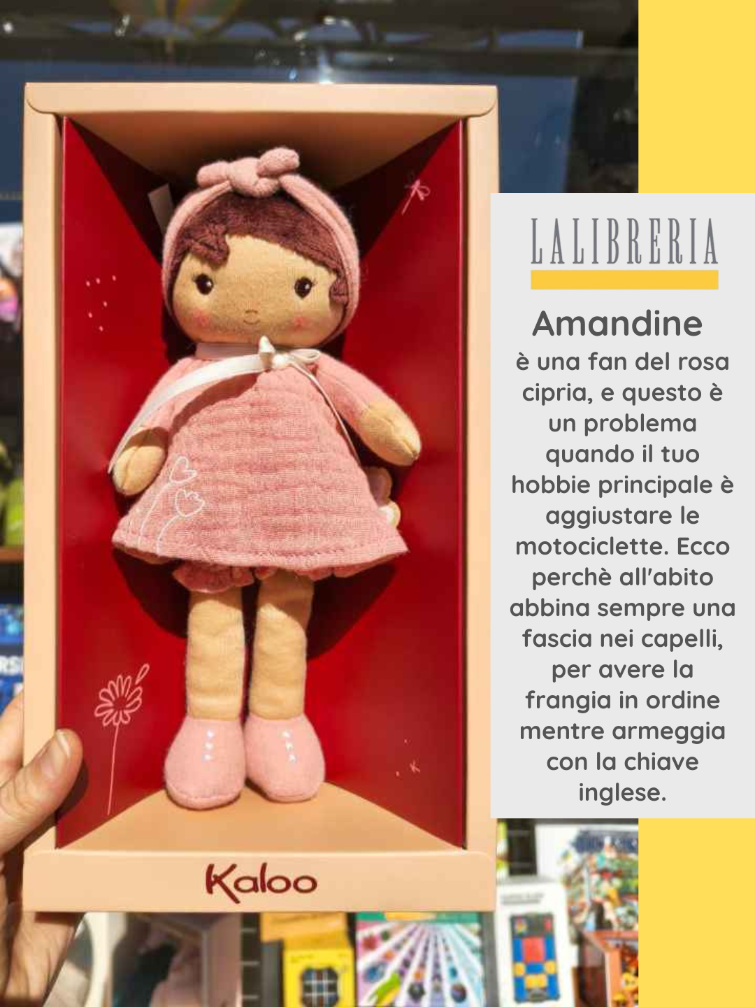 Bambola per neonati in abito rosa di tessuto fine da 0 mesi